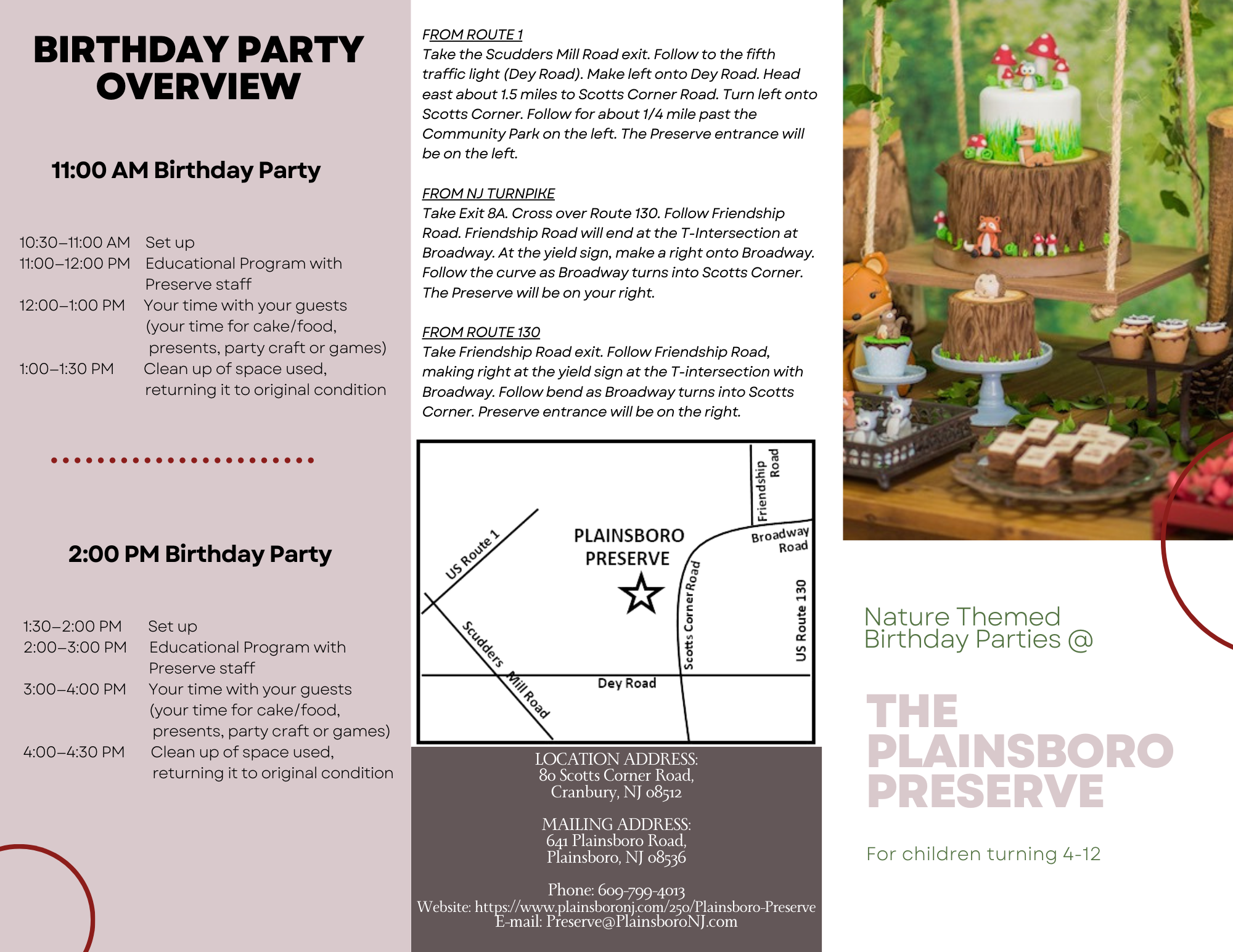 Preserve Birthday Brochure 1