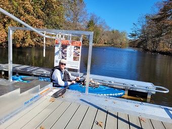 Kayaker at Mill Pond Park