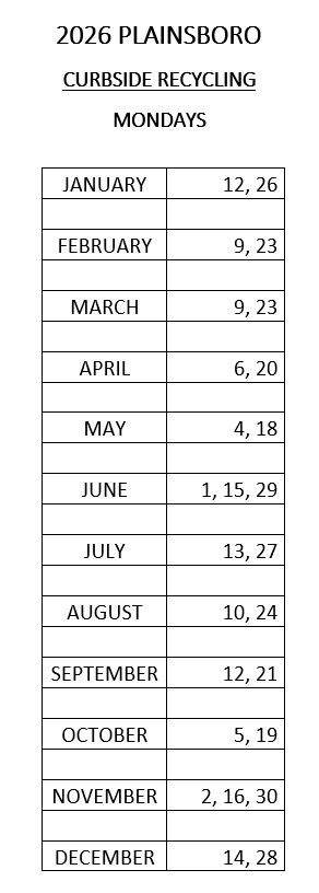 Recycling dates web 2026