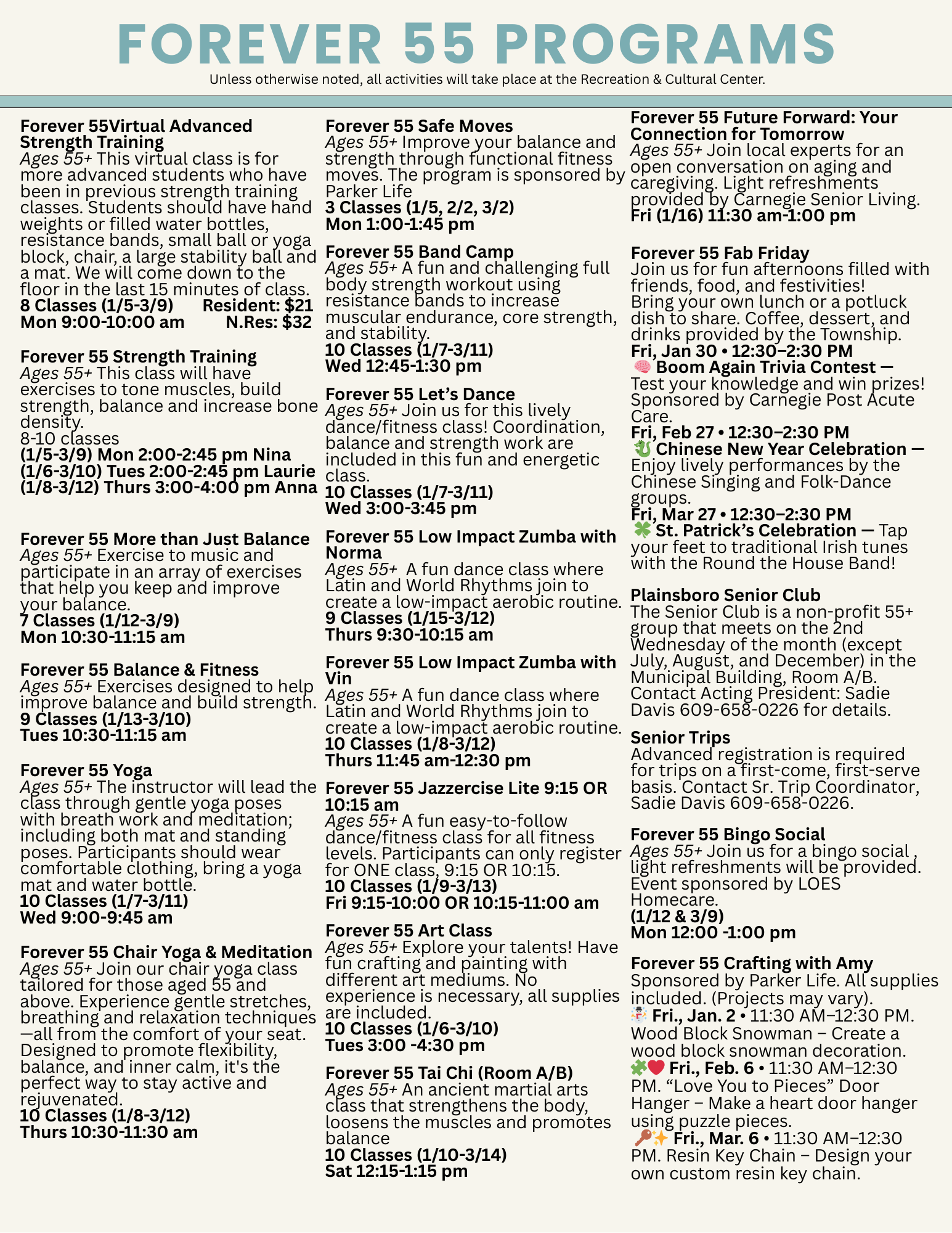 Winter 2026 Senior Page